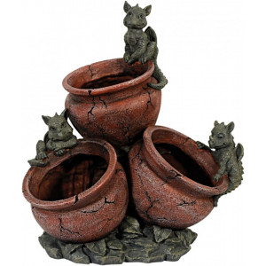 Set trei ghivece Dragonei 39 cm