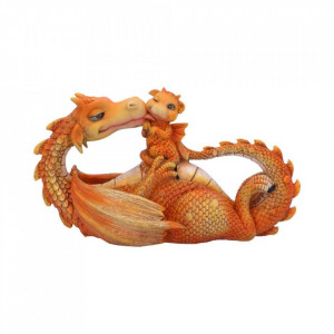Statueta dragon cu pui Cel mai dulce moment.