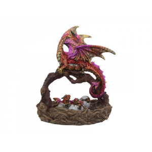 Statueta dragon cu pui Cuibul Mamei 16 cm