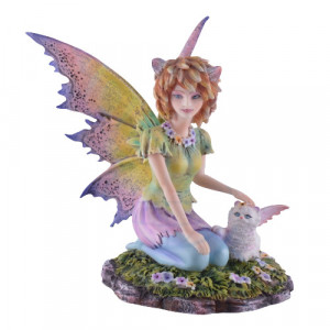 Statueta zana si pisica Felide 14cm