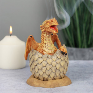 Suport conuri tamaie Dragon Galben in Ou - Anne Stokes