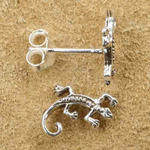 Cercei argint Soparla Gecko