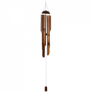 Clopotel de vant din trunchiuri de bambus 164 cm