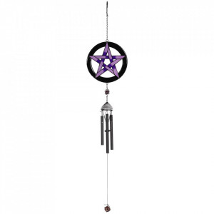Clopotel de vant gotic Pentagrama Violet