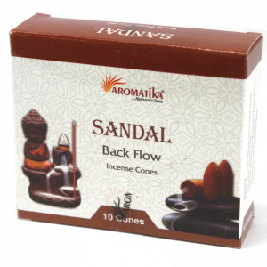 Conuri parfumate backflow Aromatika - Santal