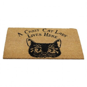 Crazy Cat Lady Doormat 45x75cm