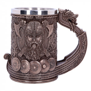 Halbă viking Drakkar - bronz