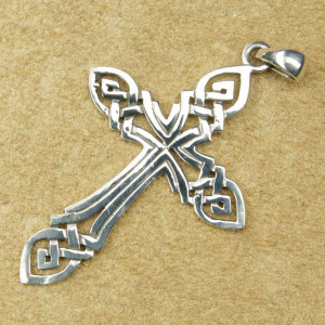 Pandantiv argint Cruce Celtica 6.7 cm