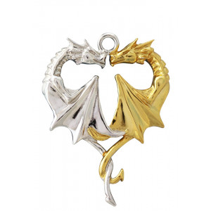 Pandantiv argint Inima de dragon - Anne Stokes