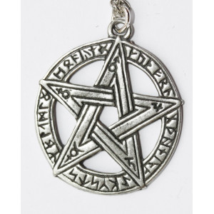 Pandantiv celtic Pentagramă cu rune
