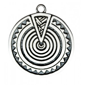 Pandantiv placat argint zodiac celtic Heulsaf Yr Haf 09 June-01 July