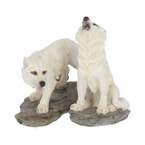 Set 2 statuete lupi Inaintea vanatorii 9.8 cm