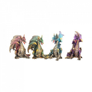 Set 4 statuete Aripi pretioase 9.3 cm