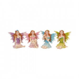 Set 4 statuete cu zane Prietenii padurii 7 cm