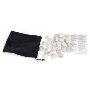 Set rune geme Onyx Alb