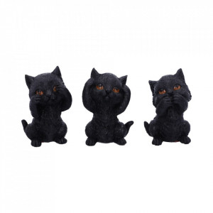 Set Trei pisicute intelepte 8.8cm