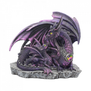 Statueta dragon cu pui Inceputuri 19 cm