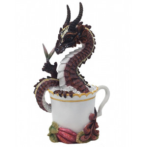 Statueta Dragonel Dragalas in cescuta - Chocolate Dragon Stanley Morrison 19cm