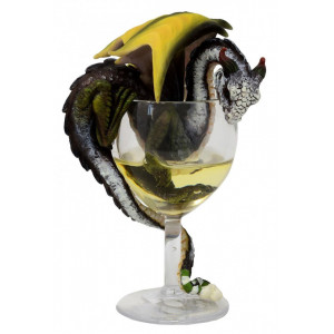 Statueta Dragonel Dragalas in pahar - White Wine Stanley Morrison 19cm