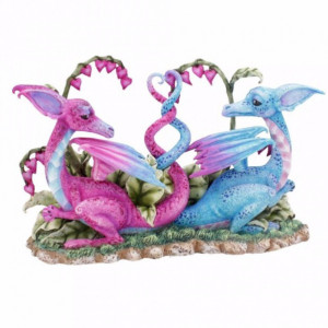 Statueta Dragoni Iubareti 23 cm - Amy Brown