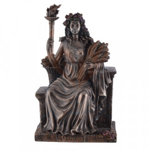 Statueta zeita agriculturii Demetra 23cm