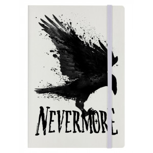 Agenda / Jurnal cartonat corb Nevermore 21 cm