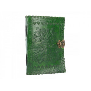 Agenda / Jurnal cu coperti din piele si incuietoare Greenman 25 x 18cm