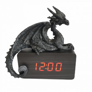 Ceas digital de birou Dragon Culcat