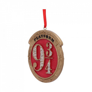 Decoratiune cu agatatoare Harry Potter - Platforma 9 3/4 8.2 cm