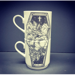 Floral Coffin 2 mugs set