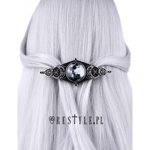 Gothic Hair Clip - Moon Geometry
