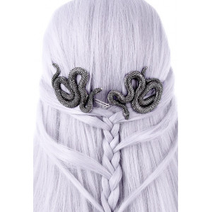 Gothic Hair Clip Set - Snakes