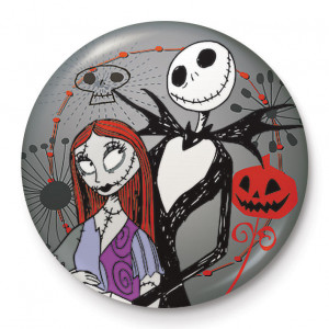 Insigna licenta Nightmare Before Xmas - Jack & Sally