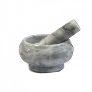Mojar gri cu pistil din marmura 8cm