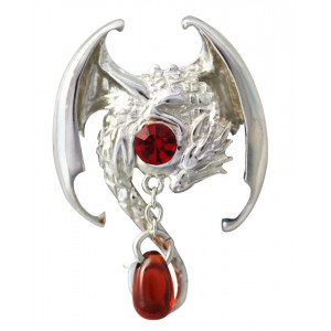 Pandantiv argint dragon Fafnir - Anne Stokes