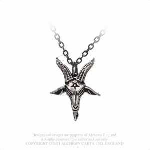 Pandantiv craniu Baphomet