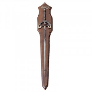 Panoplie lemn cu sabie decorativa Anul 1632