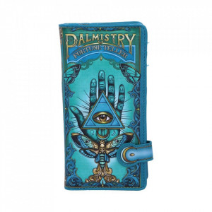 Portofel lung embosat simboluri mistice, Palmistry 18.5 cm