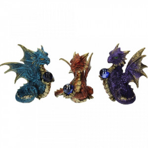Set 3 statuete dragoni Pazitorii globului
