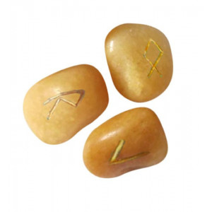 Set rune geme Quartz auriu