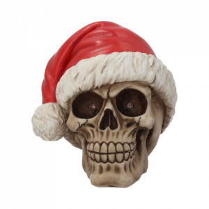 Statueta craniu Silent night 15.5 cm