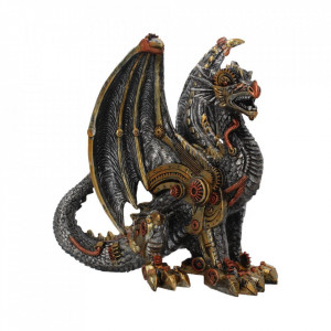 Statueta dragon steampunk Protectorul mecanic 20 cm
