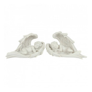 Statueta Ingeras dormind in aripi 8cm