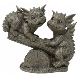 Statueta pentru gradina Dragonei distrandu-se 35 cm