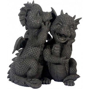 Statueta pentru gradina Dragonei - soapte de iubire 27 cm