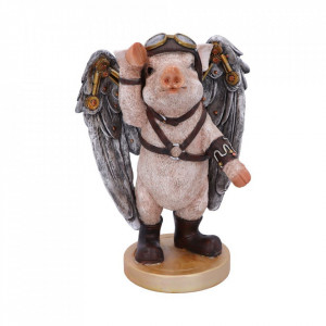 Statueta steampunk Porky Pilot 23 cm.