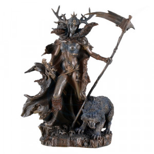 Statueta zeita nordic Hel, zeita lumii de dincolo 27cm