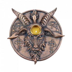 Suport de betisoare parfumate si lumanari Baphomet