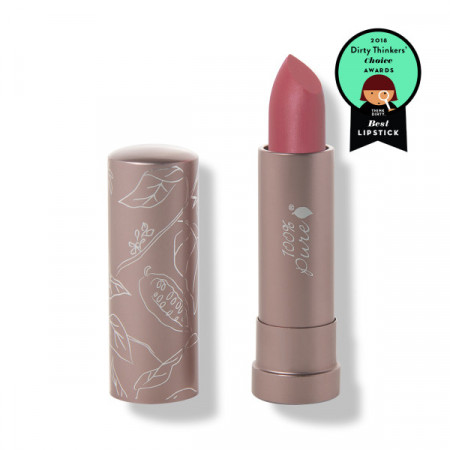 Ruj buze semi-mat cu unt de cacao: Plume Pink