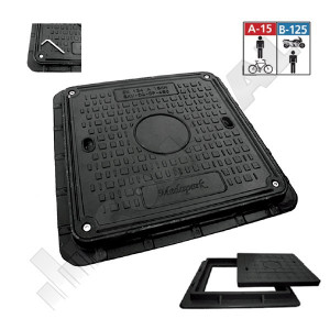 CAPAC CANALIZARE COMPOZIT PATRAT 360x340 A15